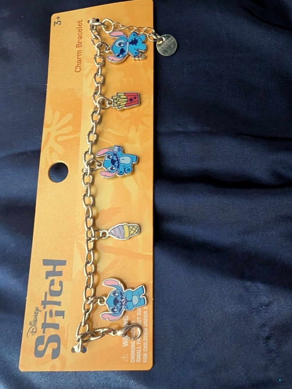 Disney Stitch Charm Bracelet - Blue Kids Accessory